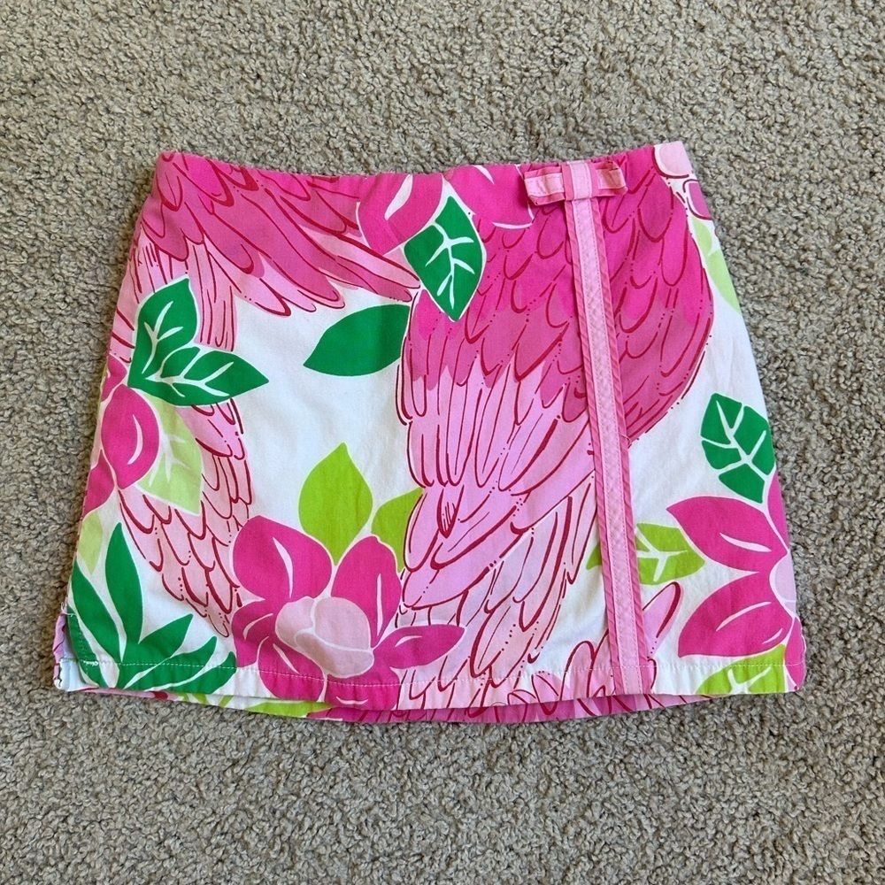 Lilly Pulitzer Pink Port of Caw Girls Skort